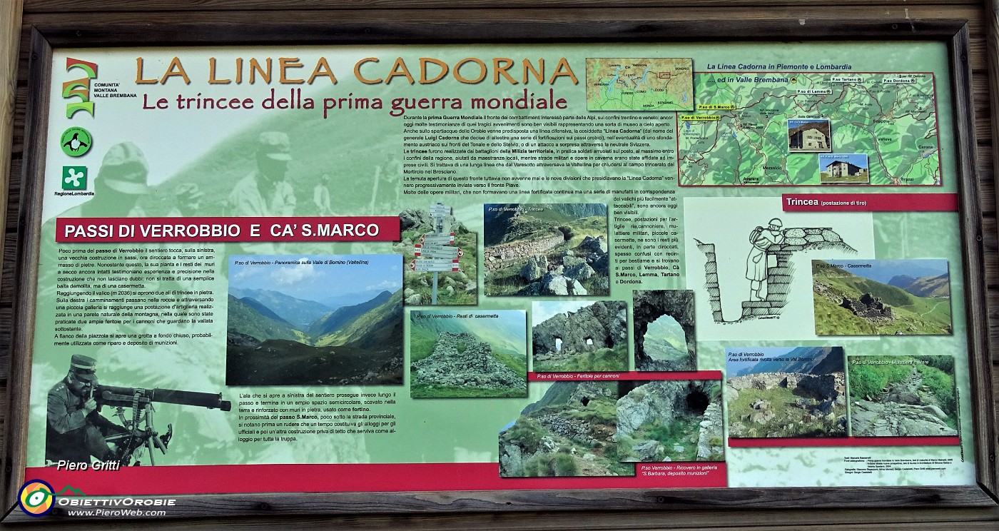 87 La Linea Cadorna - le trincee della prima guerra mondale al Passo di Verrobbio .JPG -                                